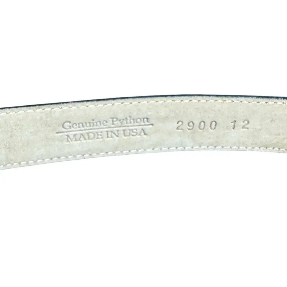 Vintage 90's Snakeskin WCM New York Genuine Python Belt Size L